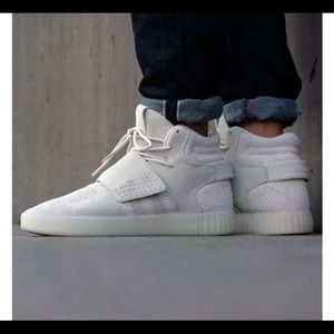 Adidas Original Beige Tubular Invader Strap Mens 8